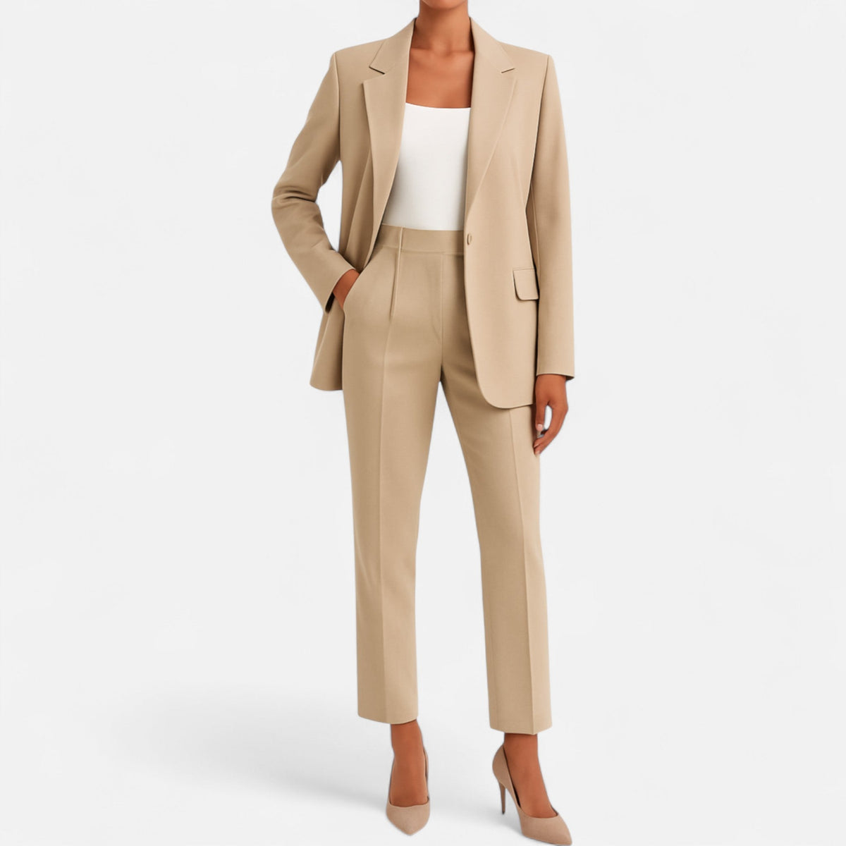 Anja – Elegant Tailored Suit with Blazer and Trousers for Women - Image 4