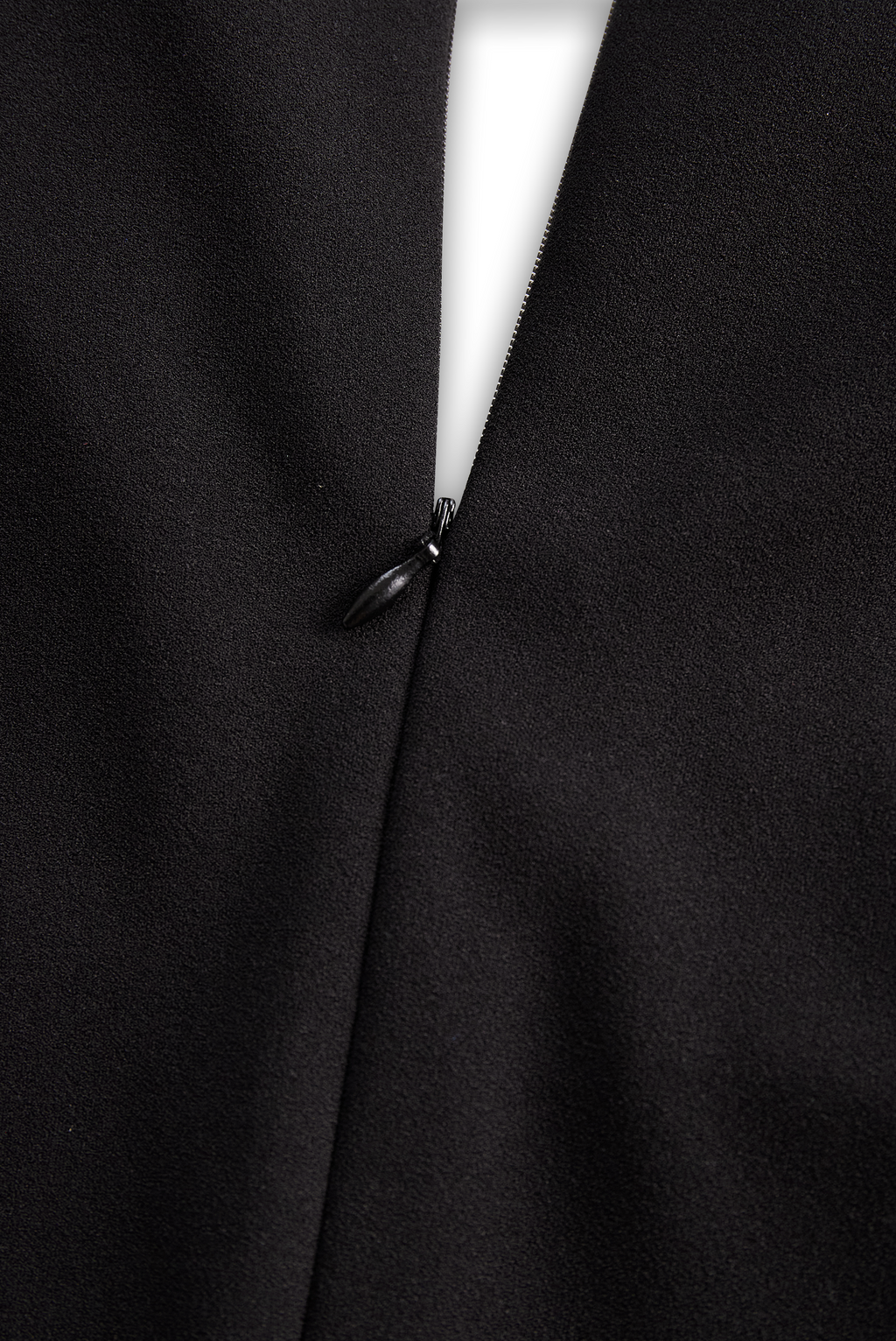 Ava – Elegant black women's dress with stand-up collar - Image 11
