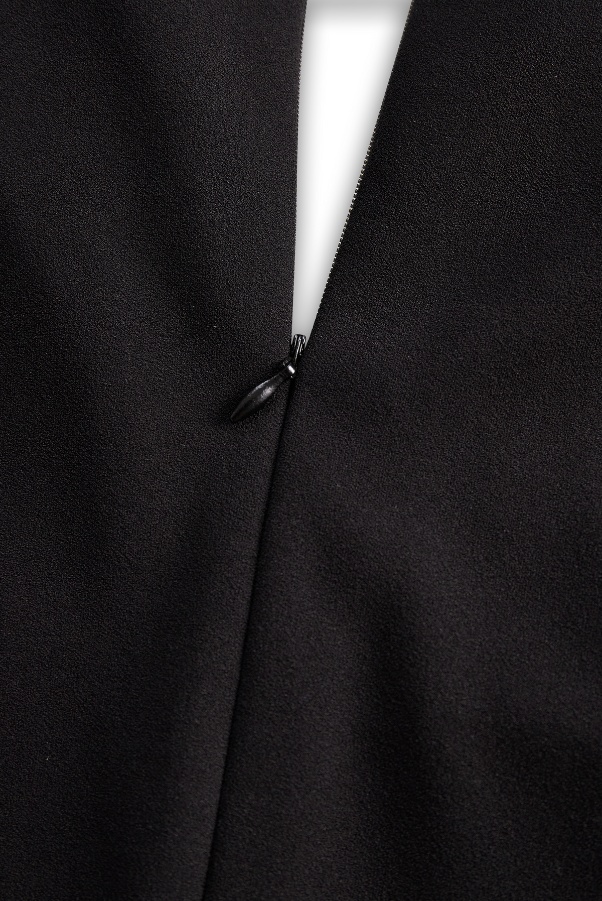 Ava – Elegant black women's dress with stand-up collar - Image 11