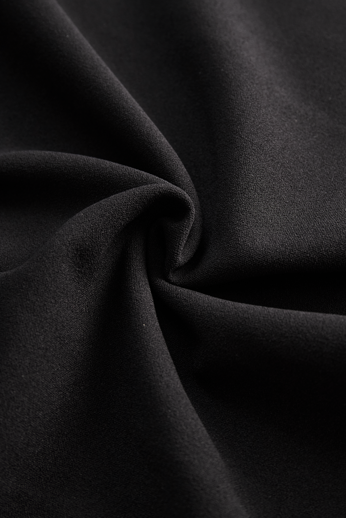 Ava – Elegant black women's dress with stand-up collar - Image 8