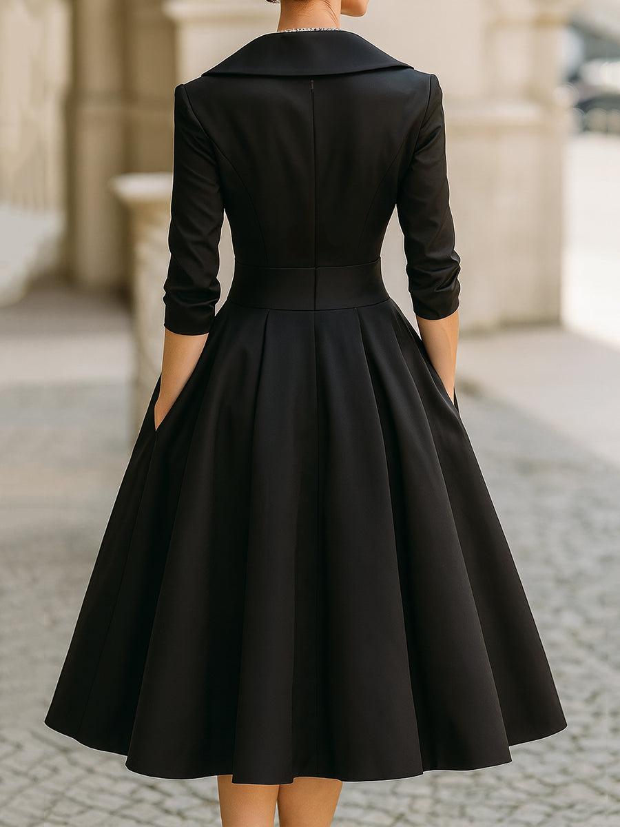 Helga – Elegant A-line Dress for Women - Image 4