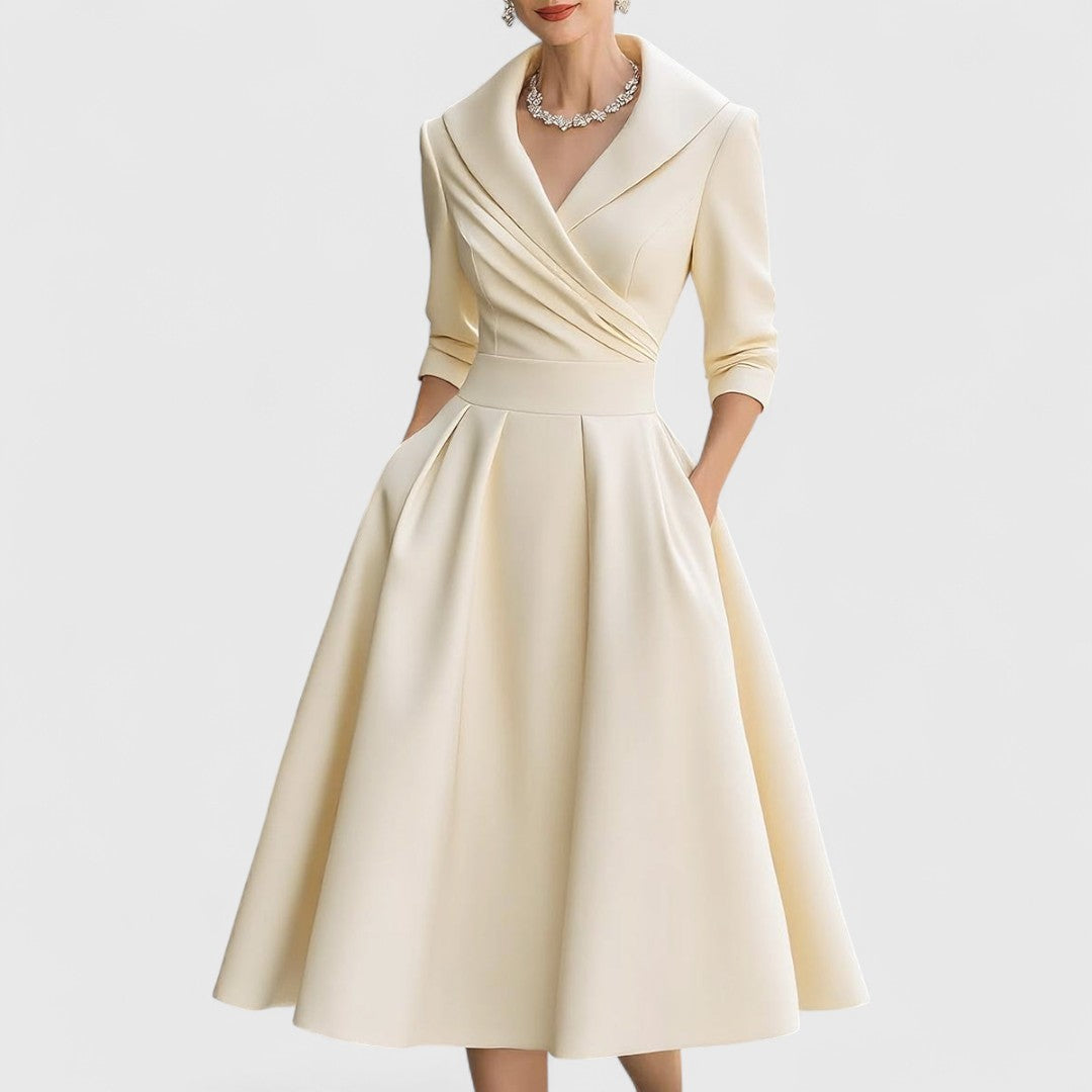 Christina – Elegant Midi Dress for Women - Image 5