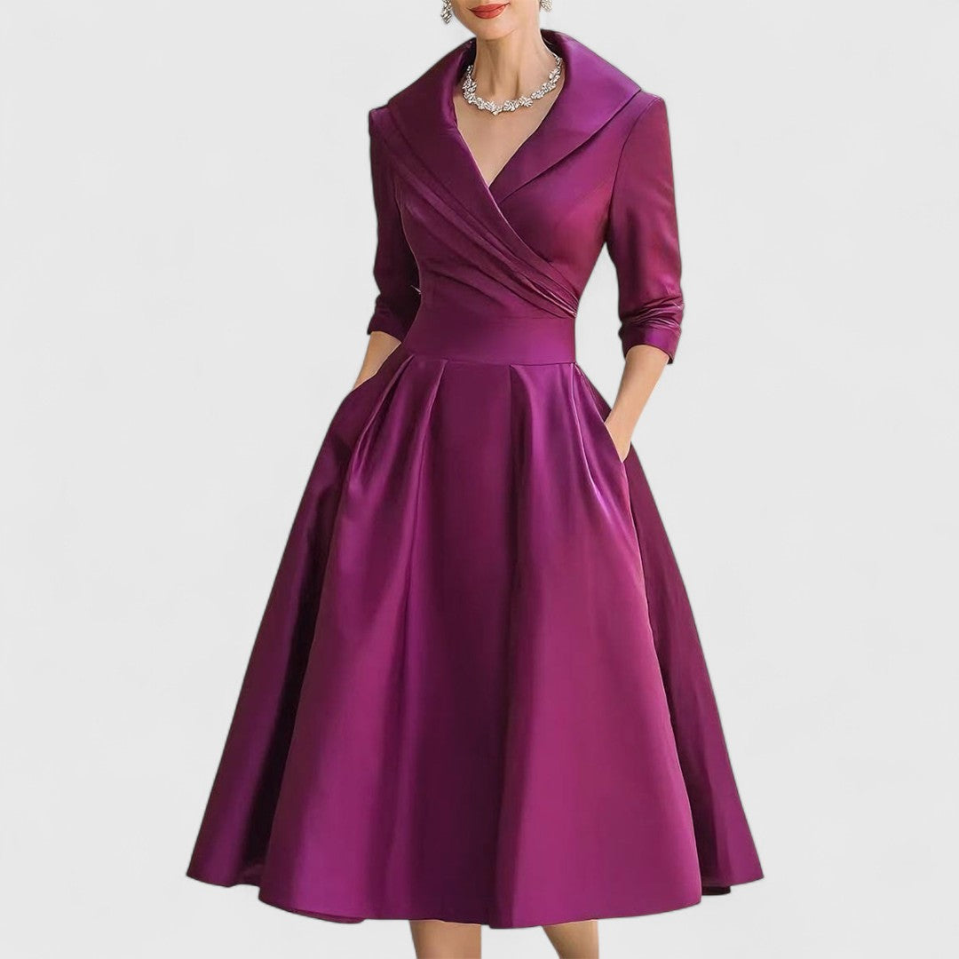 Christina – Elegant Midi Dress for Women - Image 4