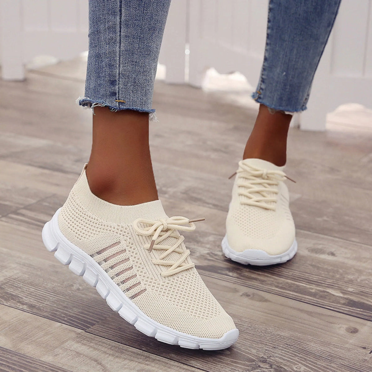 Clara – Sporty Lace-Up Sneakers - Image 5