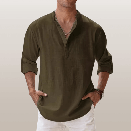 Oliver – Casual Button-Up Shirt - Image 9