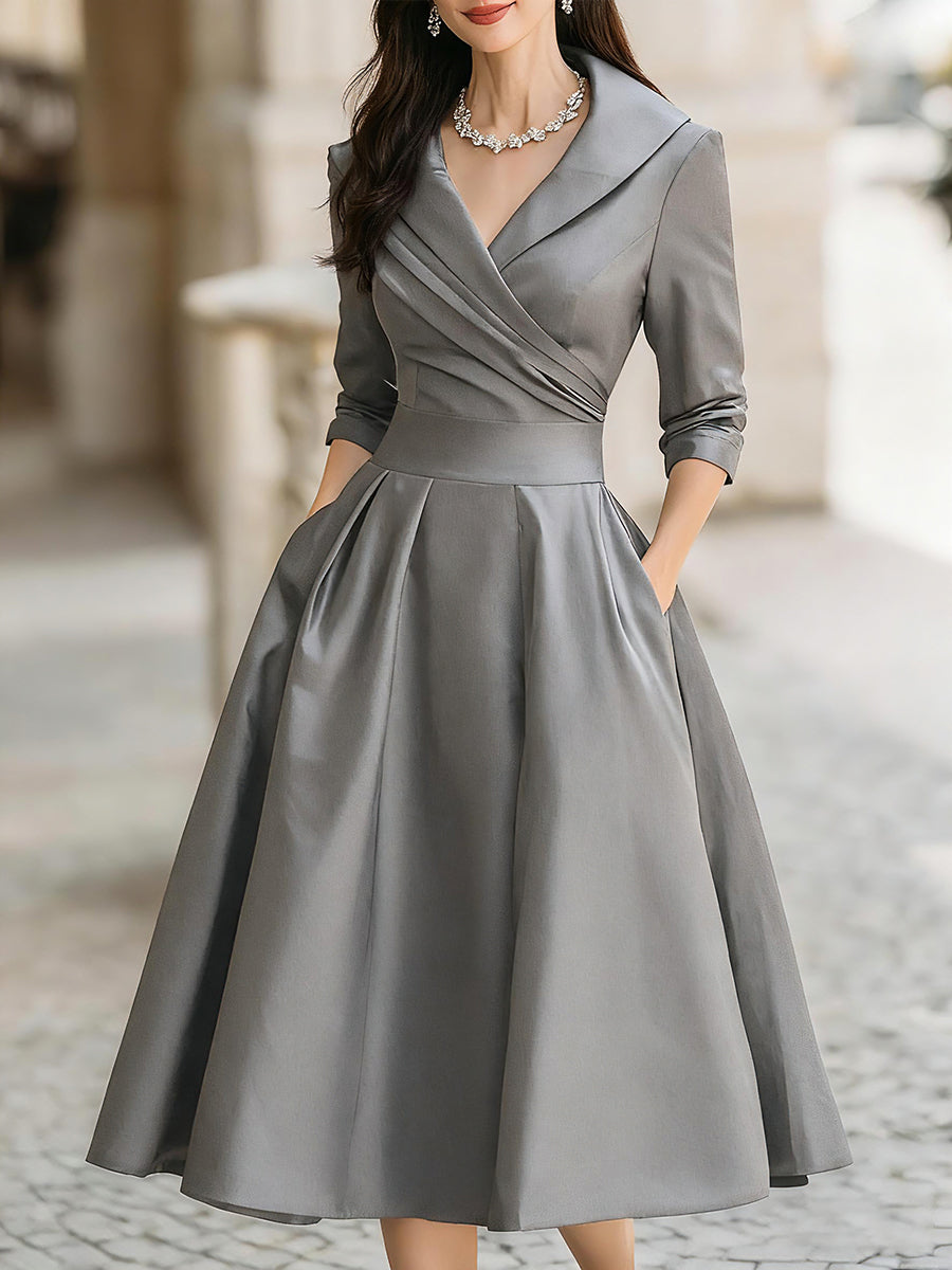 Helga – Elegant A-line Dress for Women - Image 9