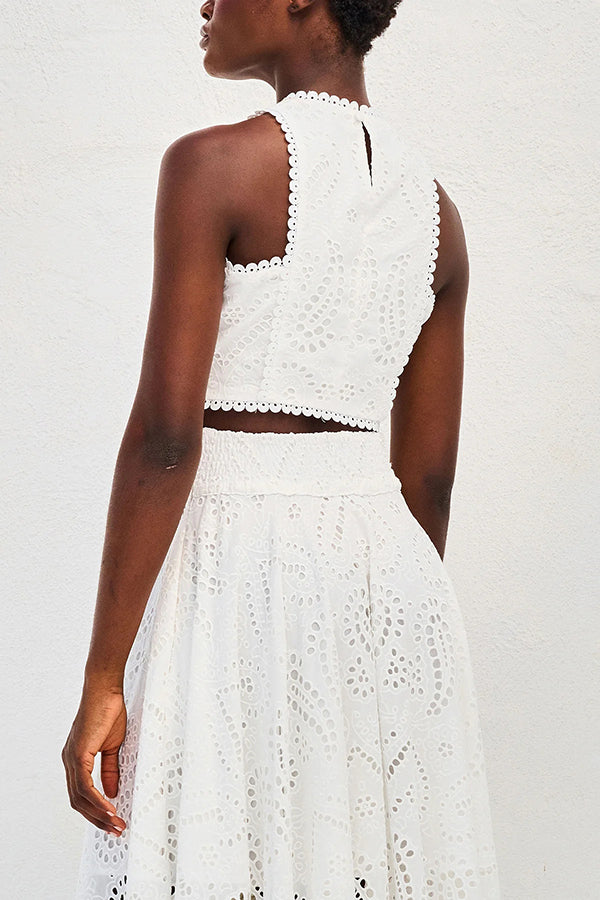 Claudia – Embroidered Lace Two-Piece Set for Women - Image 17