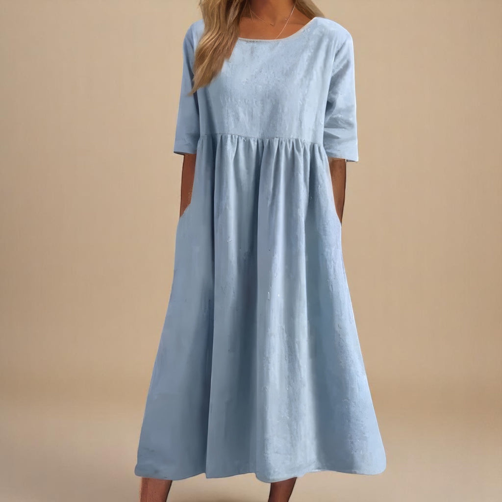 Mia – Classic Mid Sleeve Dress - Image 5