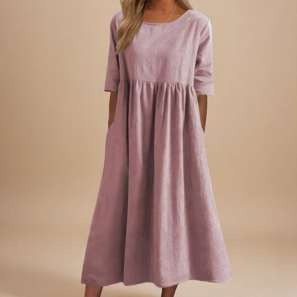 Meike – Relaxed Mid Sleeve Dress - Image 8