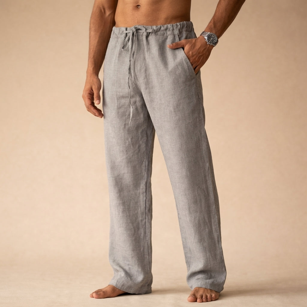 Wide Leg Pants Women's Drawstring Waist Comfortable Fit - Image 5