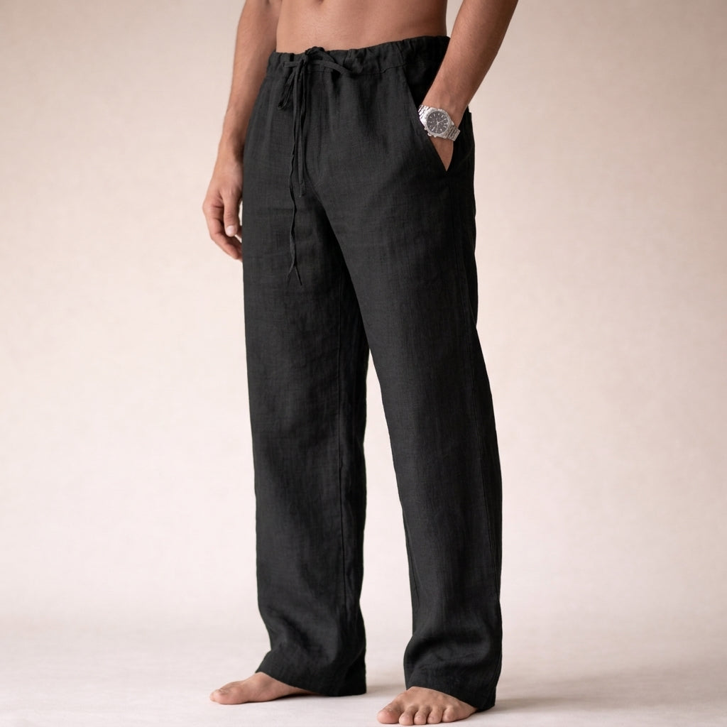 Wide Leg Pants Women's Drawstring Waist Comfortable Fit - Image 4