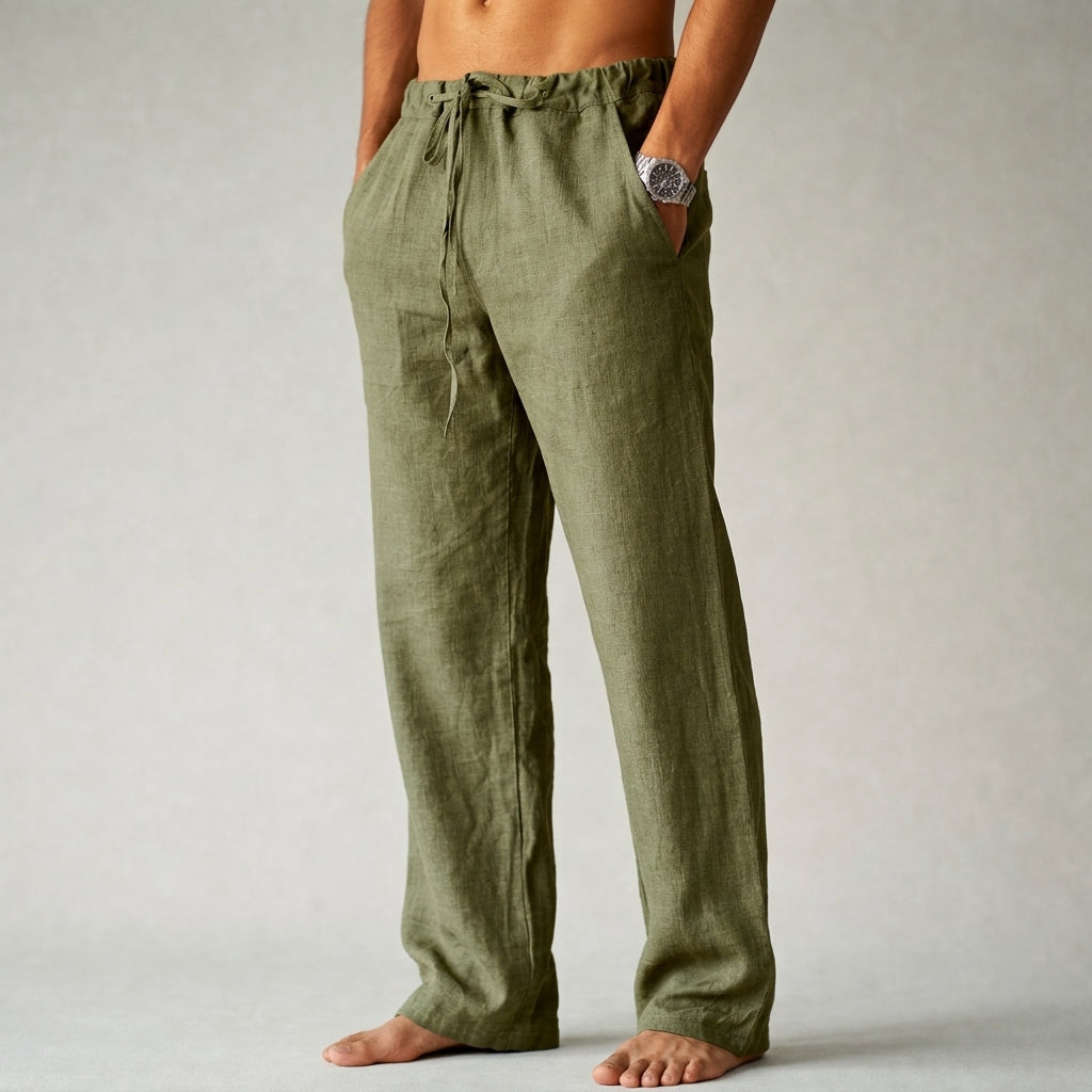 Wide Leg Pants Women's Drawstring Waist Comfortable Fit - Image 2