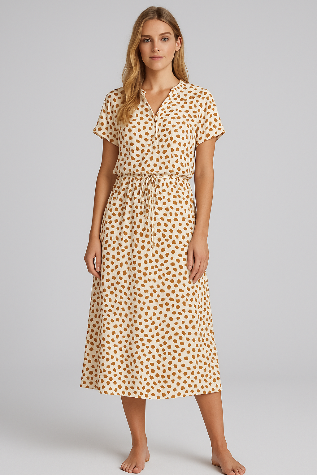 Helga – Stylish Printed Summer Dress for Women - Image 1