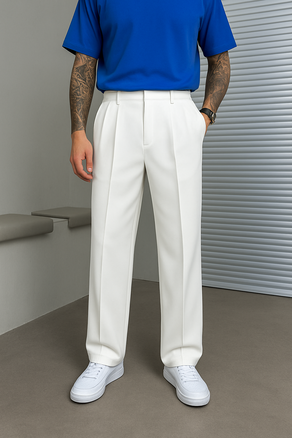 Bastian – Elegant wide-leg trousers for Men - Image 5