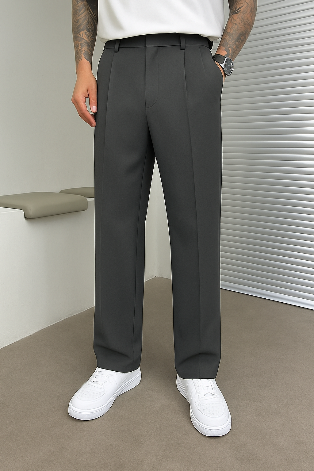 Bastian – Elegant wide-leg trousers for Men - Image 6