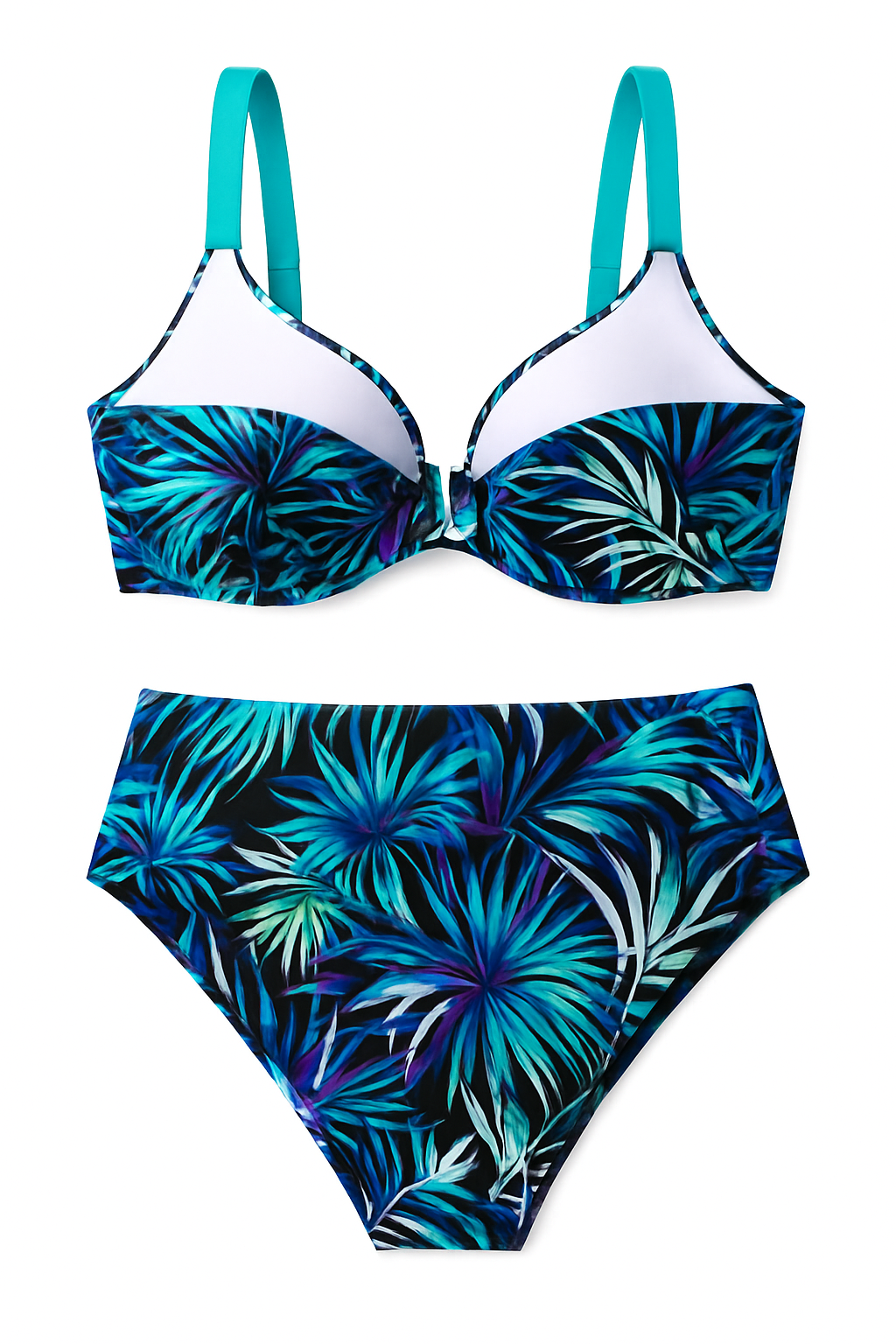 Doreen – Stylish Tropical High-Waisted Bikini for Women - Image 2
