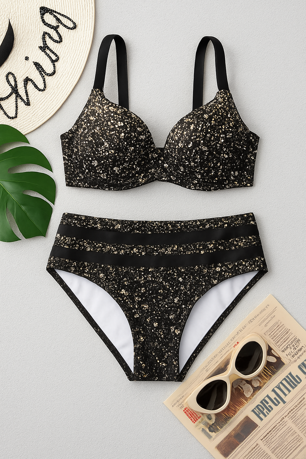 Doreen – Stylish Tropical High-Waisted Bikini for Women - Image 3