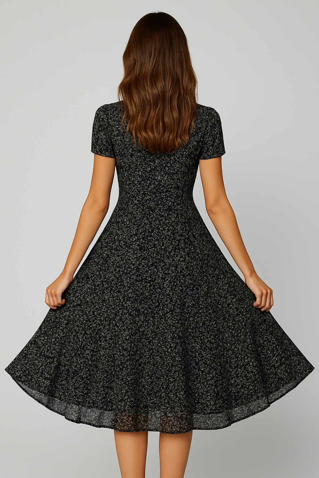 Karina – Elegant A-Line V-neck Dress for Women - Image 2