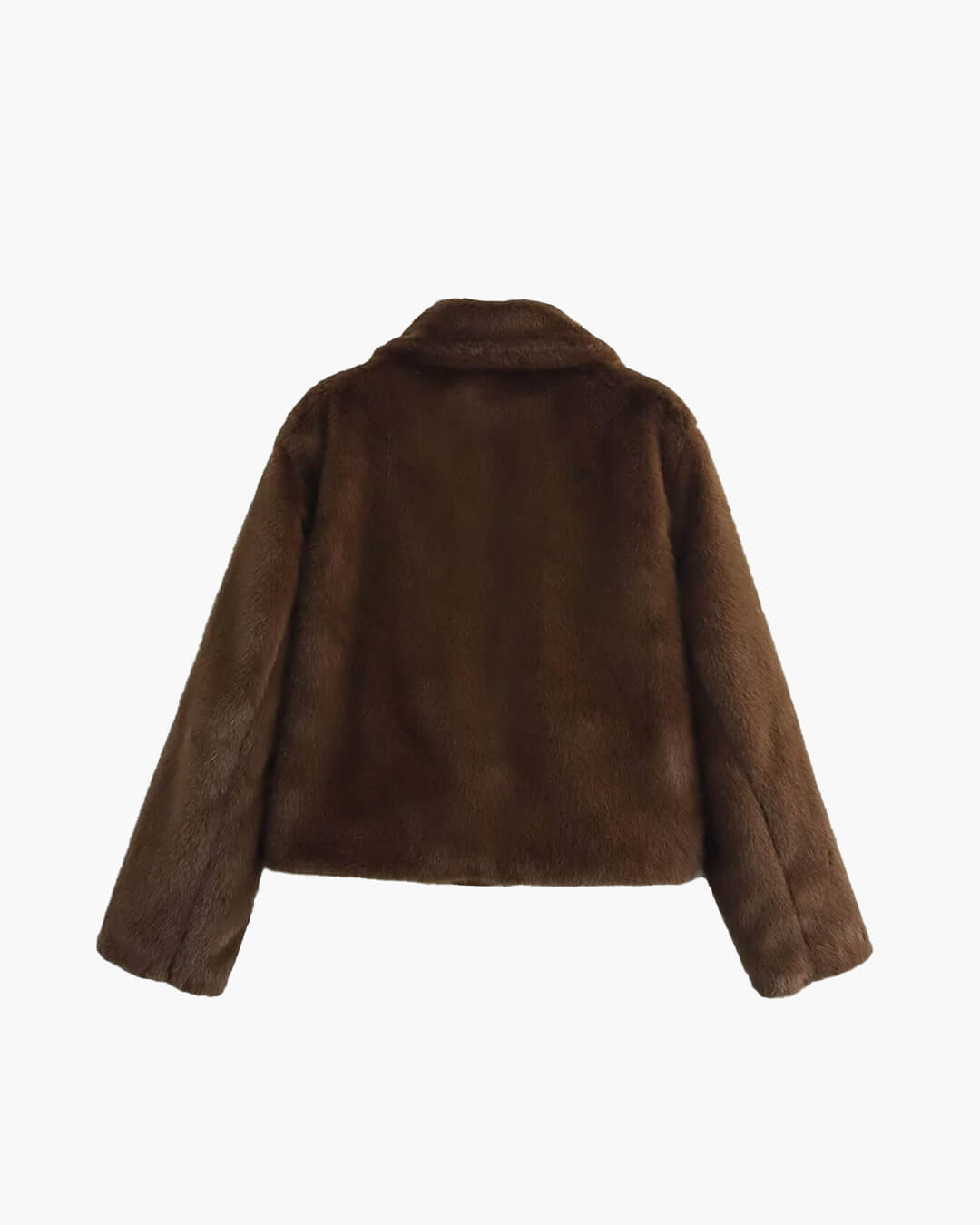 Damska kurtka ze sztucznego futra, o krótkim kroju, miękka i elegancka - J&B; - 10 - Livia-Moda