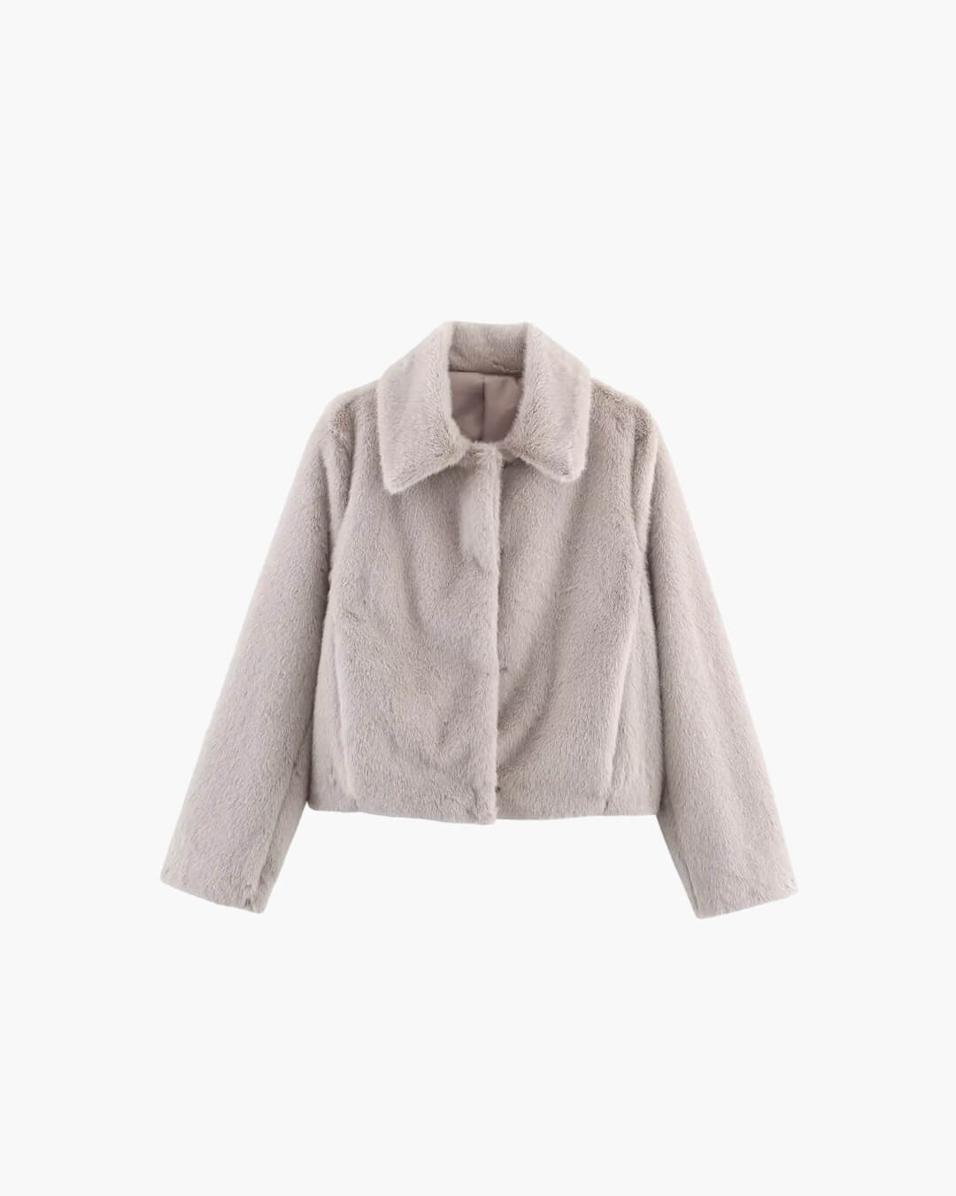 Damska kurtka ze sztucznego futra, o krótkim kroju, miękka i elegancka - J&B; - 11 - Livia-Moda