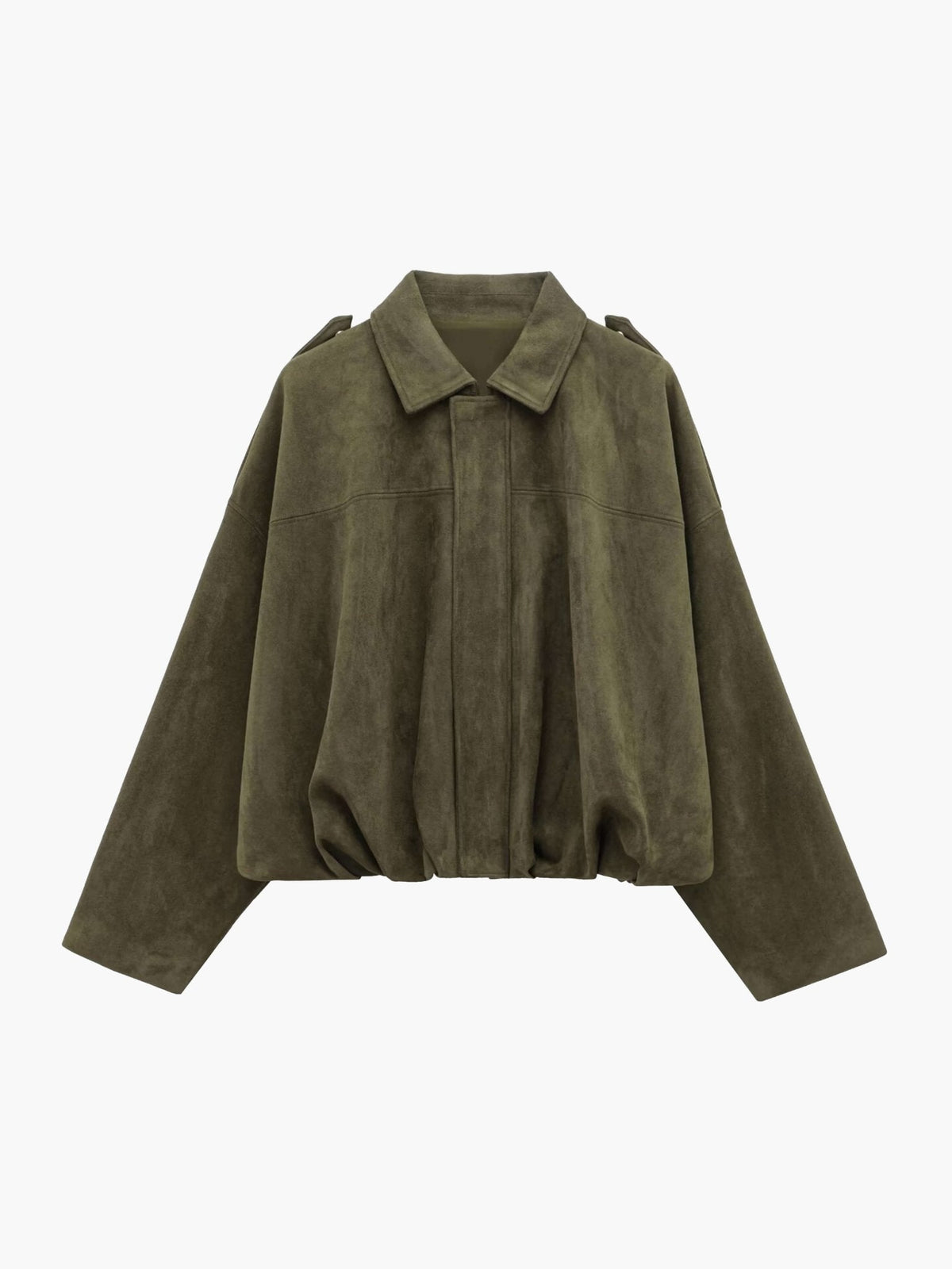 Kurtka bomberowa damska, oversize, z zamkiem błyskawicznym - J&B; - 1 - Livia-Moda