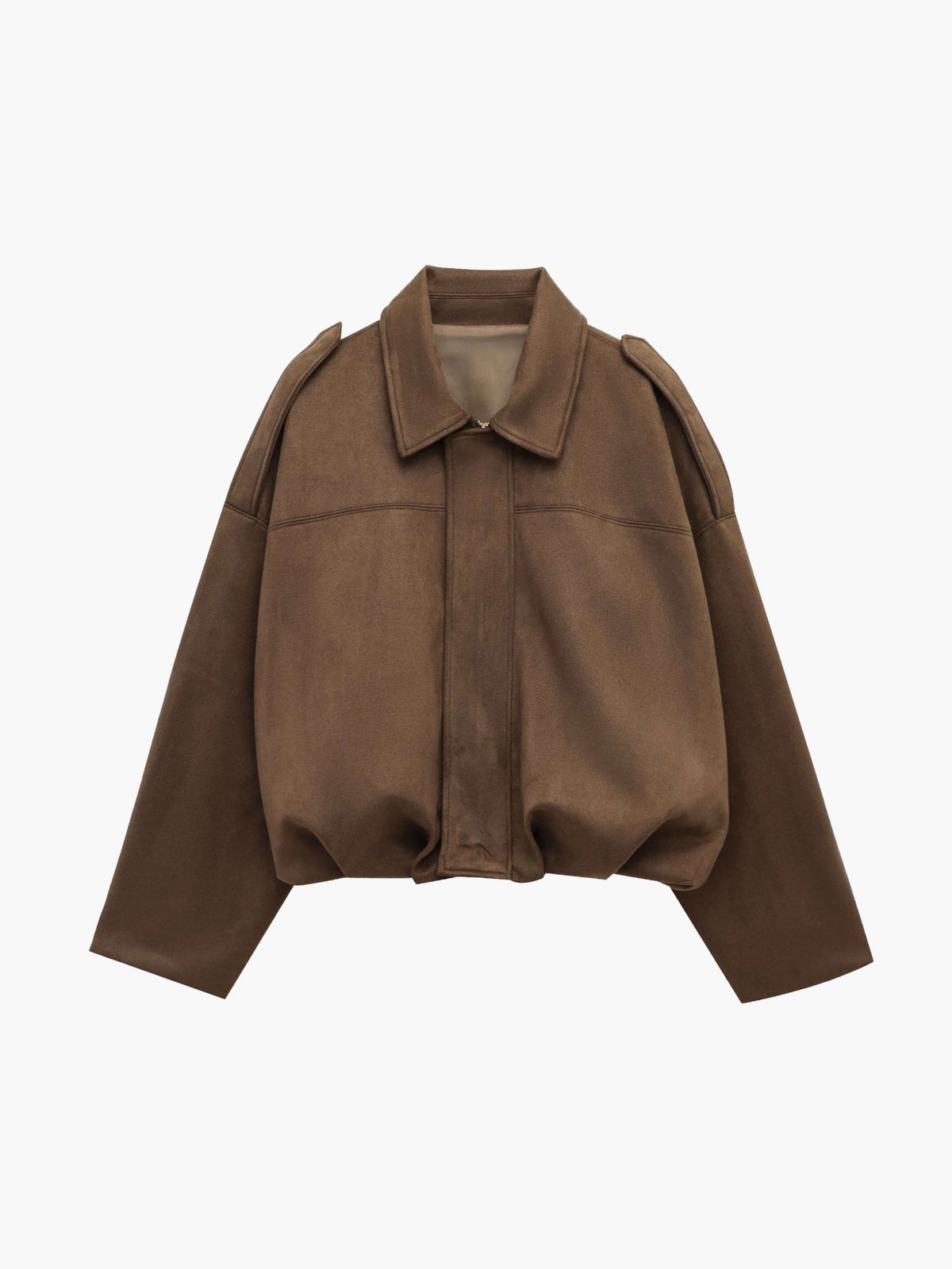 Kurtka bomberowa damska, oversize, z zamkiem błyskawicznym - J&B; - 8 - Livia-Moda