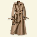 Elegancki damski trencz z podwójnym zapięciem - L&S; - 1 - Livia-Moda