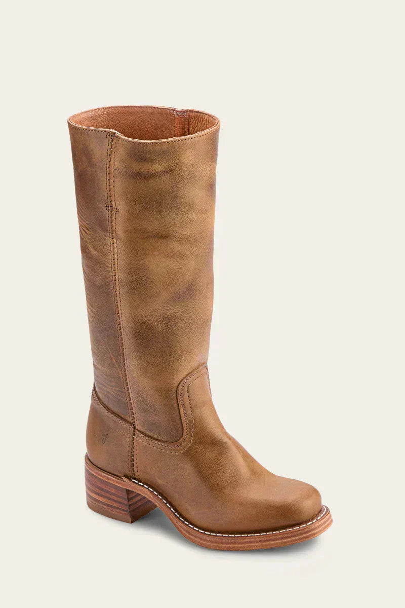 Wadenhohe Stiefel für Damen – Elegantes Modell mit geschlossener Spitze und Blockabsatz - 4 - Jasminaboutique.com