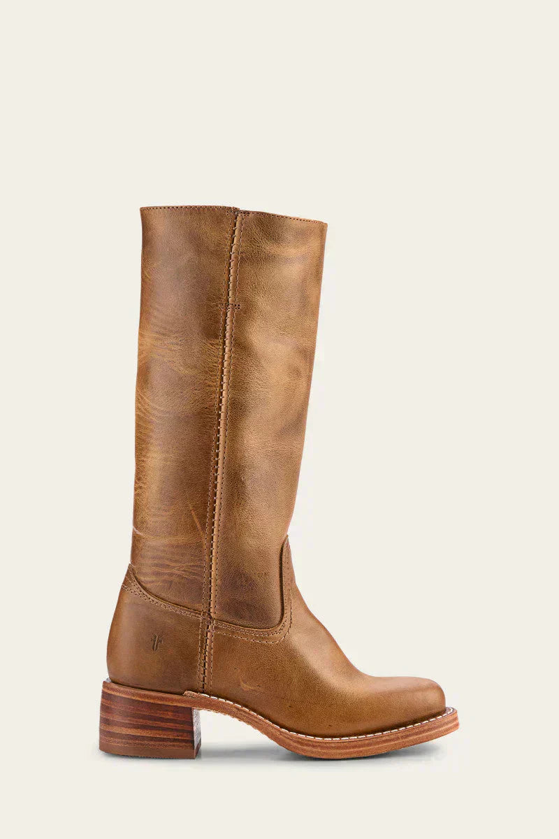 Wadenhohe Stiefel für Damen – Elegantes Modell mit geschlossener Spitze und Blockabsatz - 5 - Jasminaboutique.com