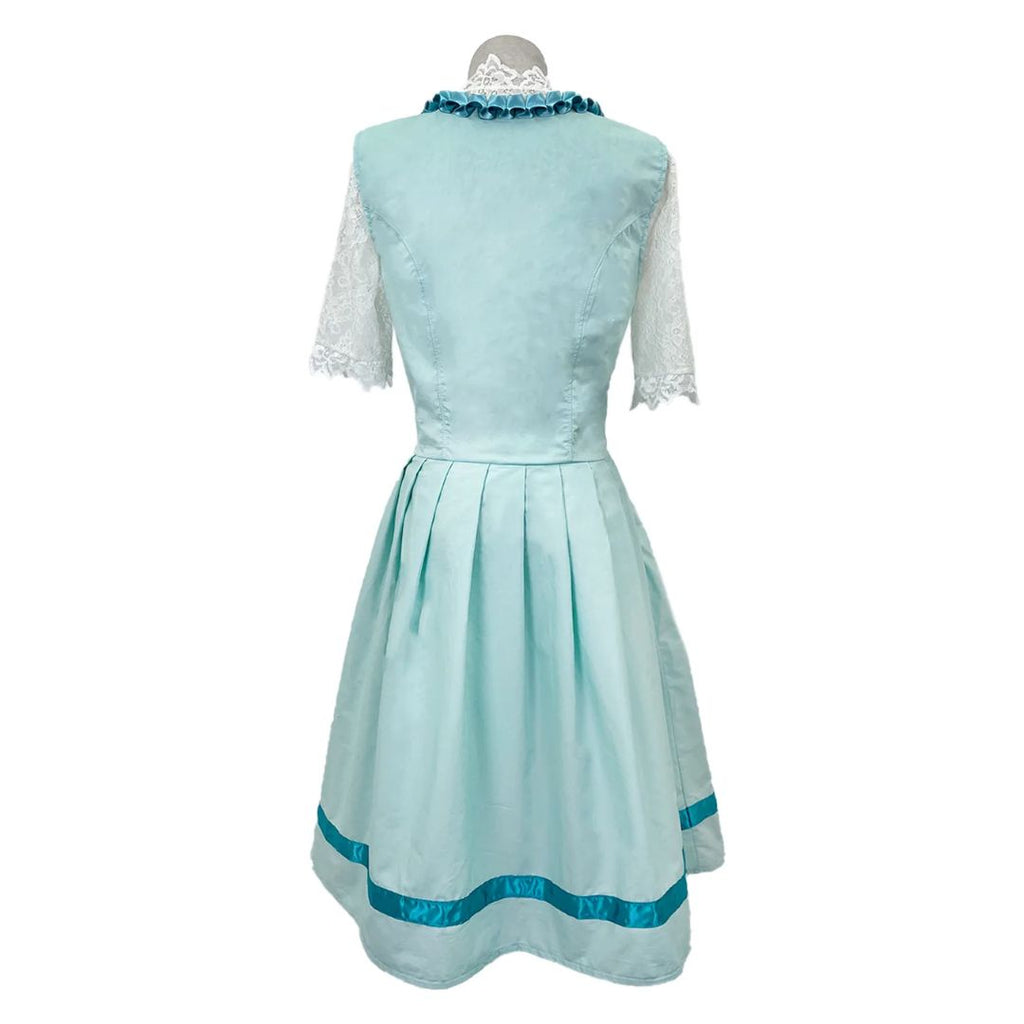 Dirndl damskie z koronkowymi rękawami i kwiatowym wzorem - J&B; - 5 - Livia-Moda