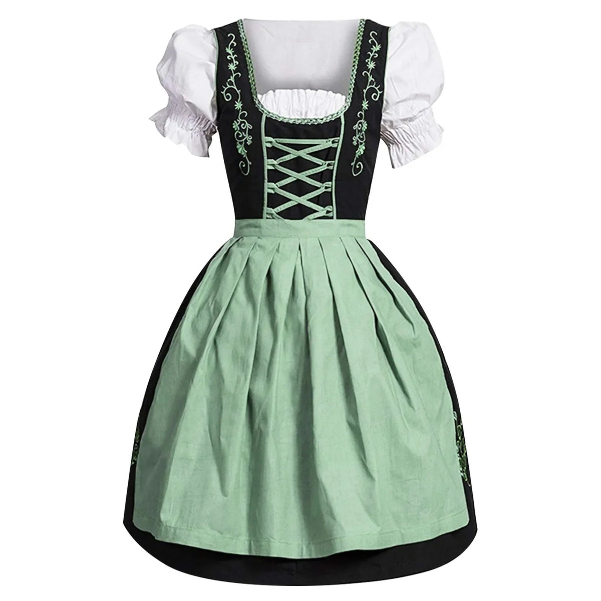 Sukienka damska w stylu tradycyjnym na Oktoberfest z eleganckim haftem - J&B; - 1 - Livia-Moda
