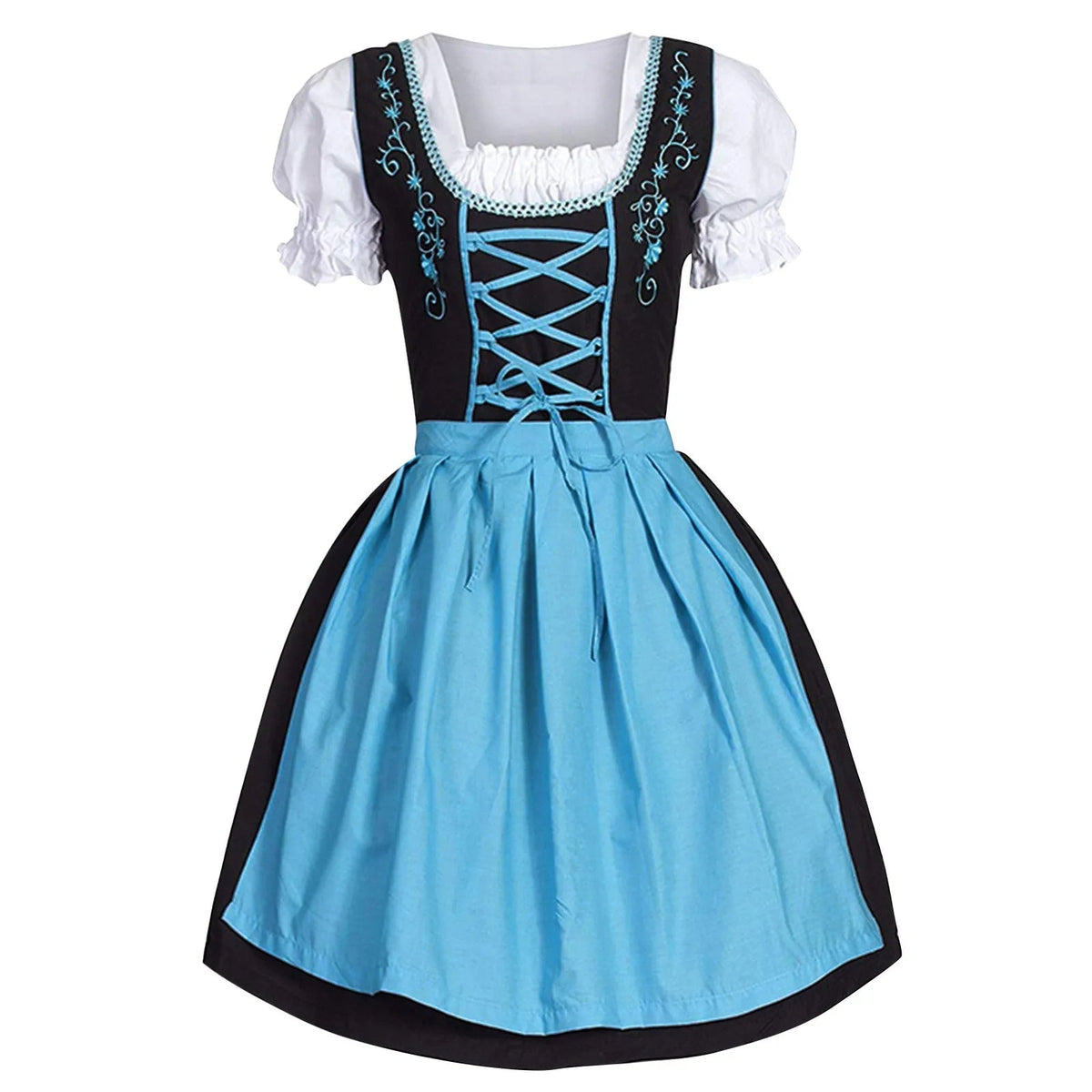Sukienka damska w stylu tradycyjnym na Oktoberfest z eleganckim haftem - J&B; - 2 - Livia-Moda