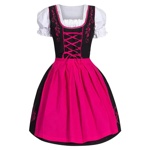 Sukienka damska w stylu tradycyjnym na Oktoberfest z eleganckim haftem - J&B; - 9 - Livia-Moda