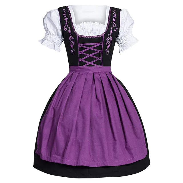 Sukienka damska w stylu tradycyjnym na Oktoberfest z eleganckim haftem - J&B; - 10 - Livia-Moda