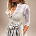 Sukienka midi dla kobiet w tradycyjnym stylu Oktoberfestu, o kroju podkreślającym sylwetkę - J&B; - 4 - Livia-Moda