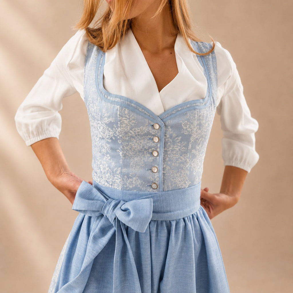 Kobieca sukienka na Oktoberfest z urokliwą kokardą - 6 - Stylpuls