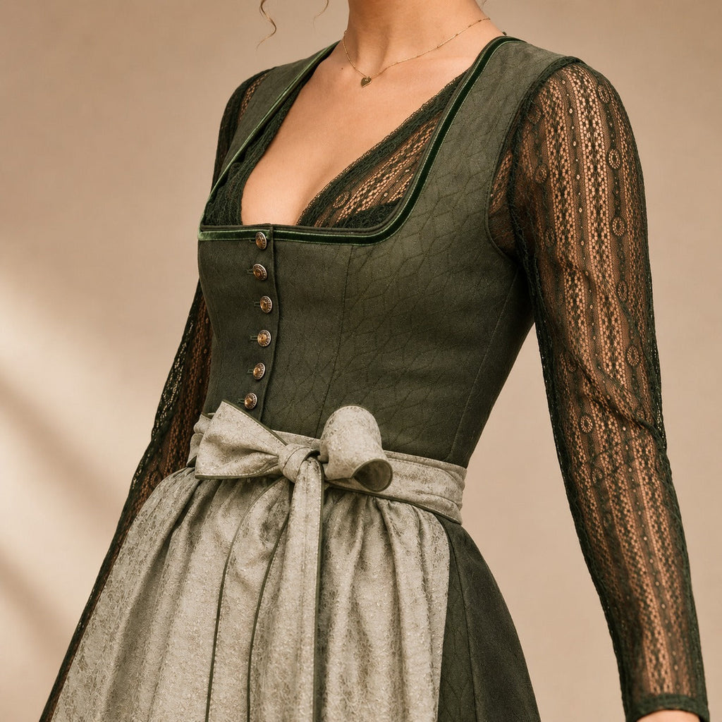 Traditionelles Oktoberfest-Kleid für Damen mit Schleifenverzierung - 8 - Jasminaboutique.com