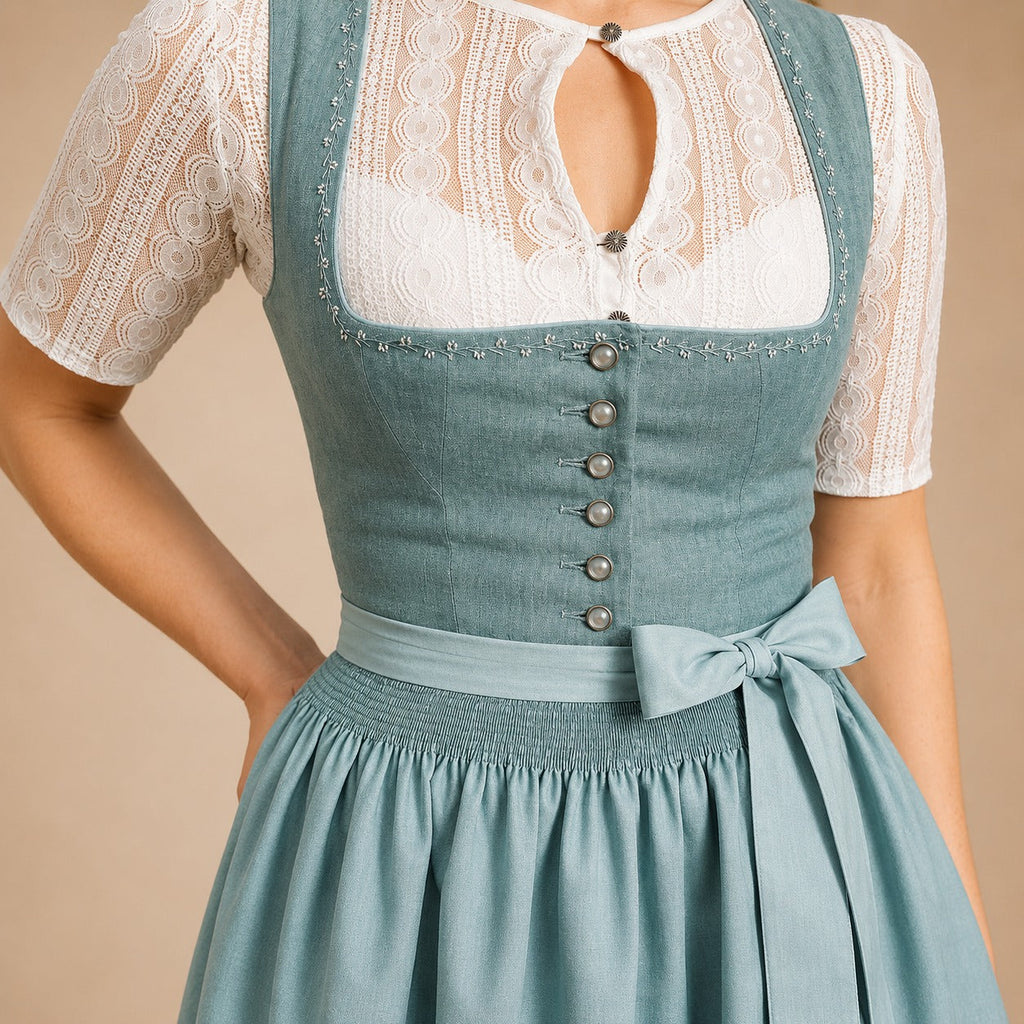 Traditionelles Oktoberfest-Kleid für Damen mit Schleifenverzierung - 10 - Jasminaboutique.com