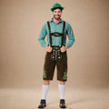 Tradycyjne skórzane spodnie męskie – W autentycznym stylu Oktoberfestu z haftem - J&B; - 4 - Livia-Moda
