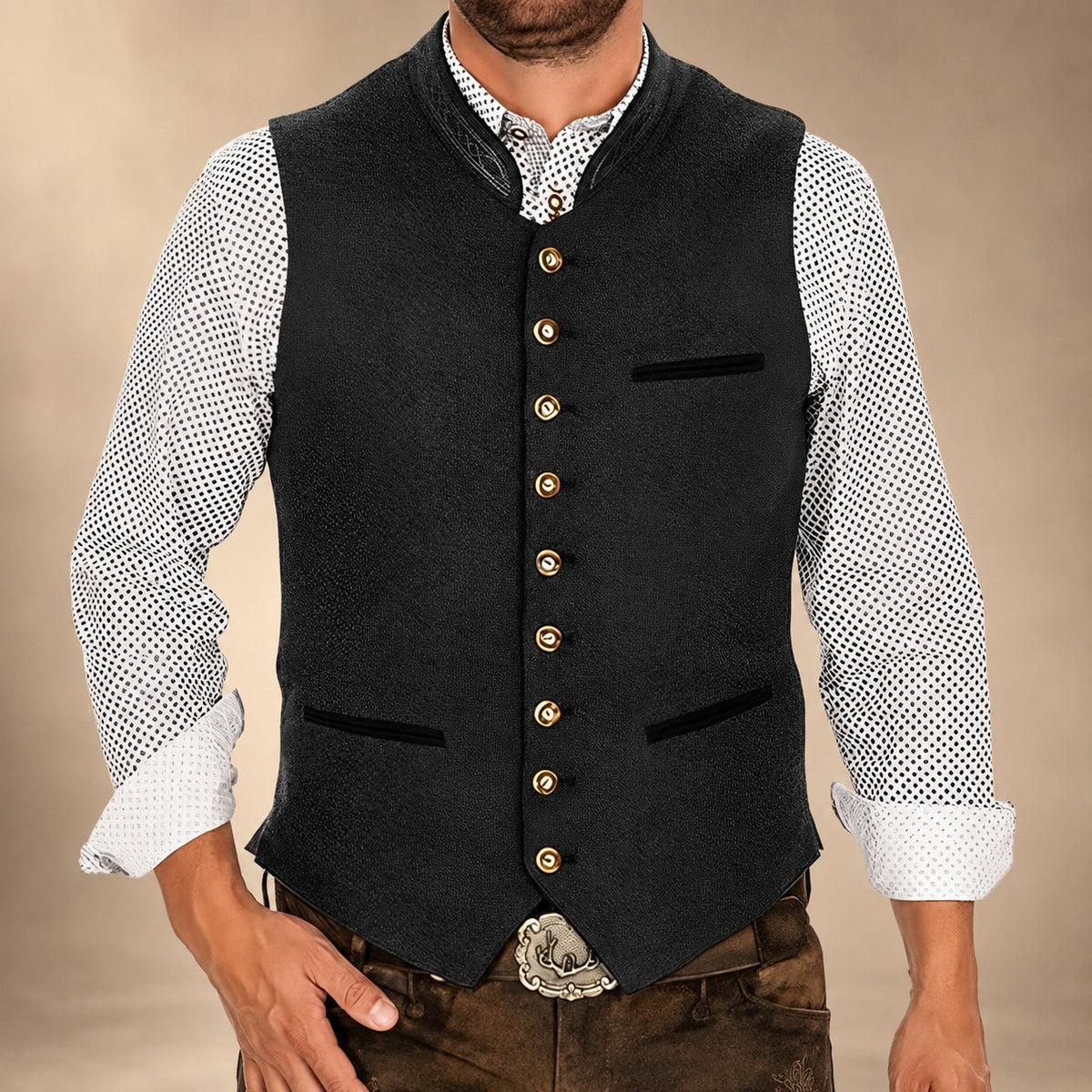 Elegancka męska kamizelka na specjalne okazje - S&P - 4 - Stylpuls