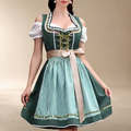 Sukienka mini dirndl damska z odkrytymi ramionami i kokardą | L&V - 4 - Livia-Moda
