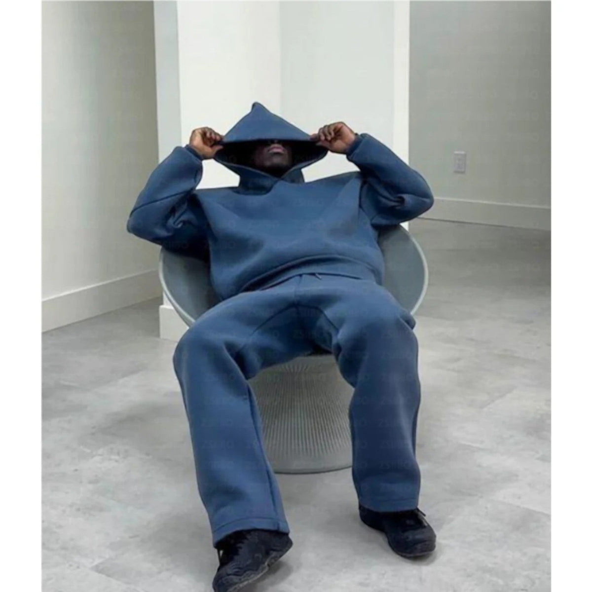 Men's Oversized Hoodie and Joggers Set with Relaxed Fit | M&B - 3 - Modern britwear