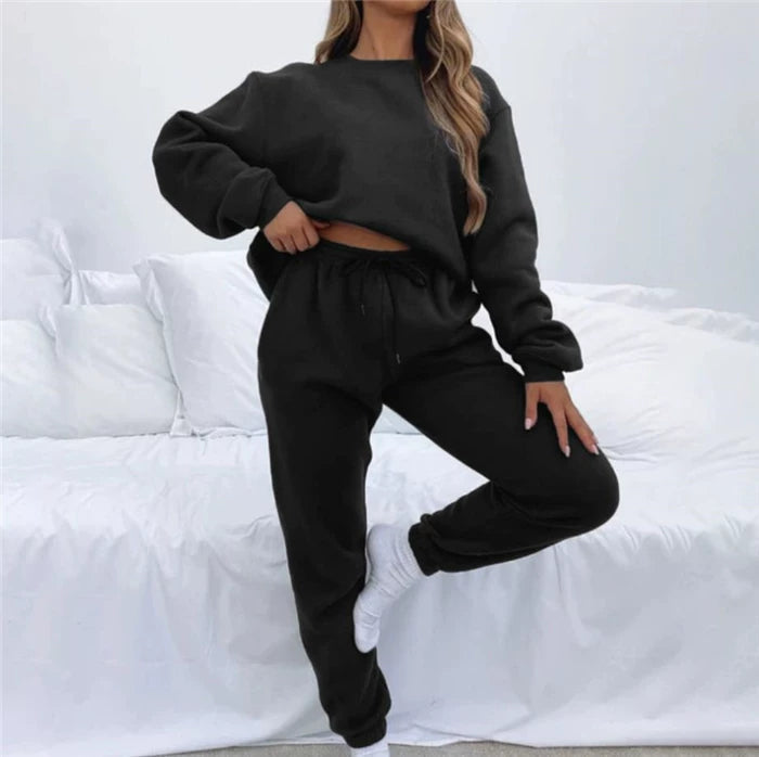 Lounge Set Damen mit lässigem Schnitt und elastischem Bund | A&Z - 4 - Atelier-Zofia