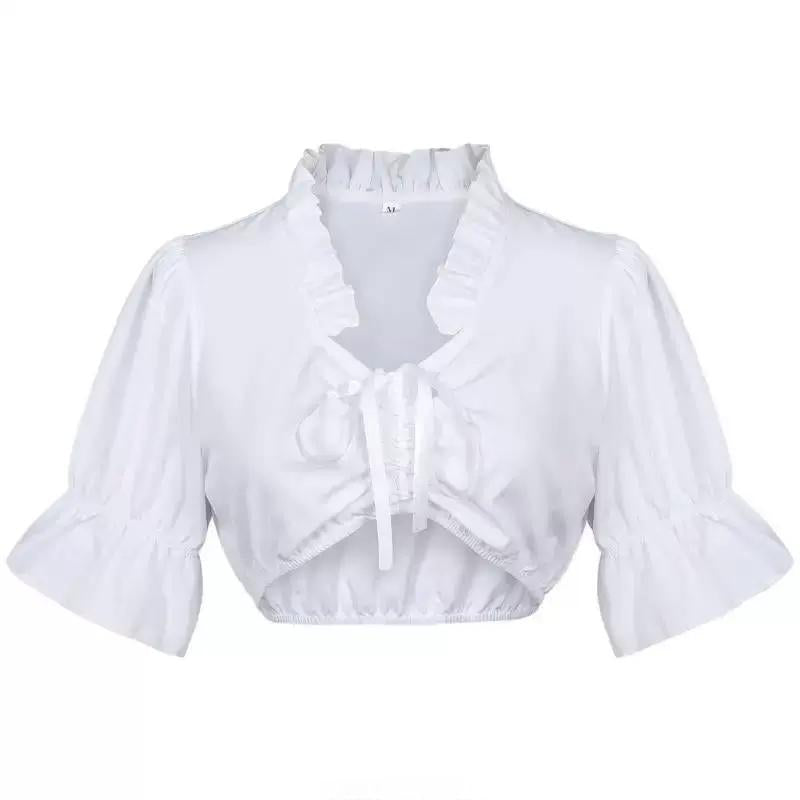 Bluse Damen mit Rüschendetails und tailliertem Schnitt | A&Z - 1 - Atelier-Zofia