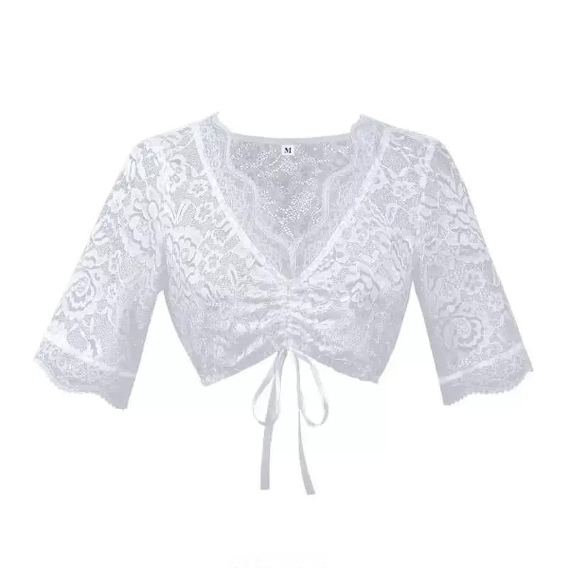 Bluse Damen mit Rüschendetails und tailliertem Schnitt | A&Z - 3 - Atelier-Zofia