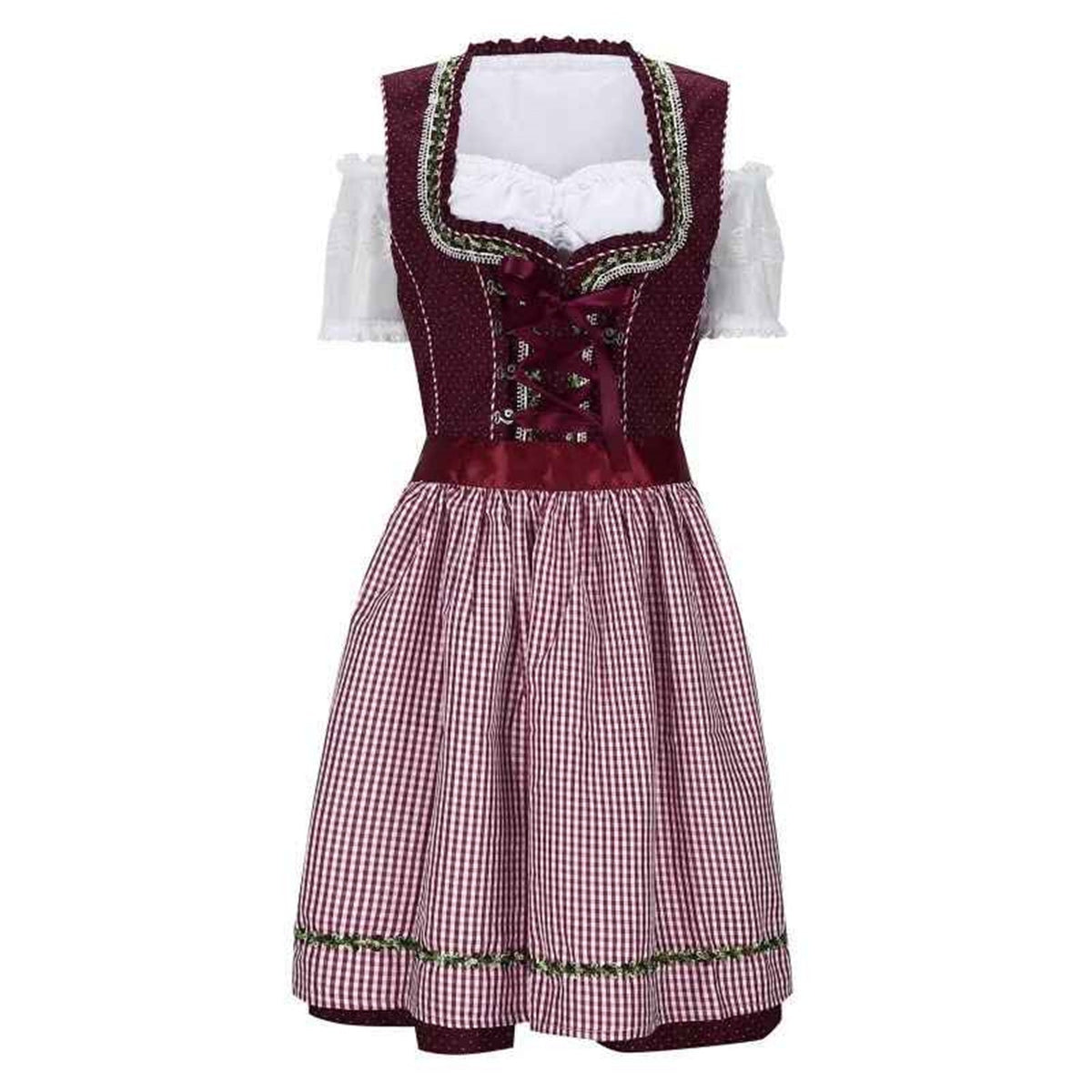 Dirndl Kleid Damen mit figurbetontem Schnitt und verspielten Details | A&Z - 3 - Atelier-Zofia