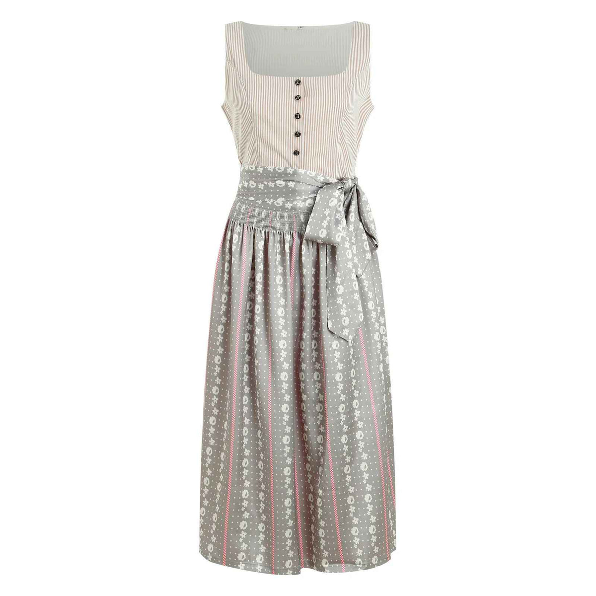 Dirndl Kleid Damen mit traditionellem Schnitt und Taillengürtel | A&Z - 2 - Atelier-Zofia