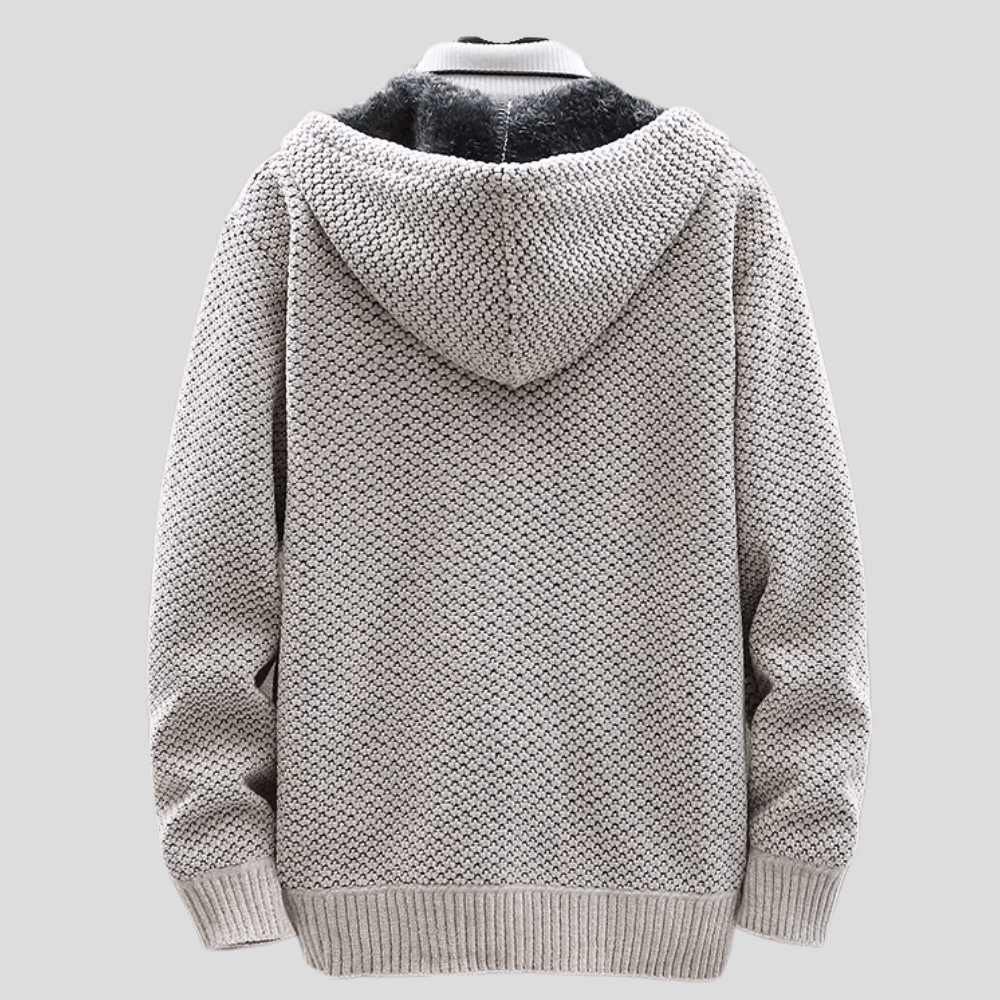 Hoodie męski z luźnym krojem i praktycznymi kieszeniami | L&V - 2 - Livia-Moda