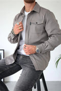 Herrenjacke mit zwei praktischen Brusttaschen und lässigem Schnitt | A&B - 1 - Annoboutique