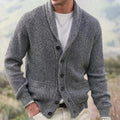 Herren Cardigan mit Revers und Knopfverschluss | A&Z - 8 - Atelier-Zofia